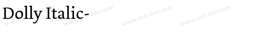 Dolly Italic字体转换